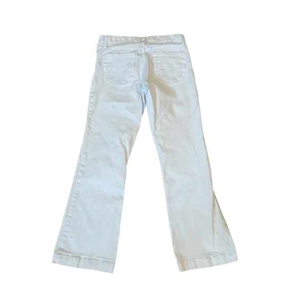 GAP Flare Wide Leg Long and Lean White Denim Jeans Size 8 - Picture 6 of 9